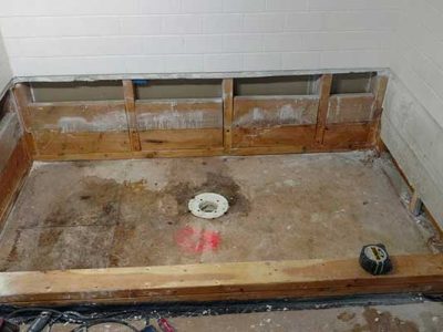Walk In Shower Replacement In Progress