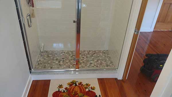 After Residential Shower Drain Plumbing